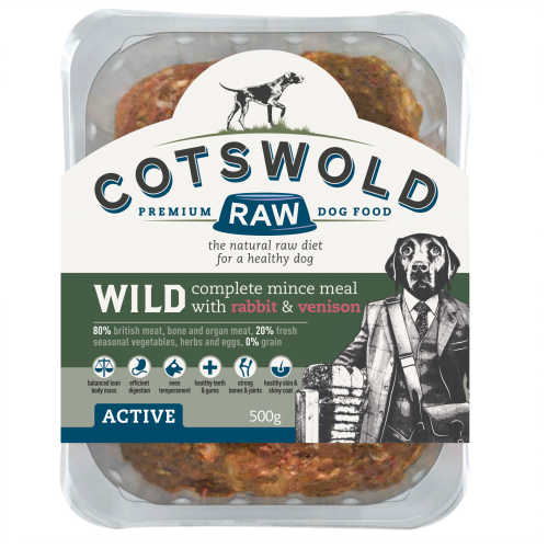 Cotswold Raw Wild Rabbit & Venison 1kg - Clearway Pets