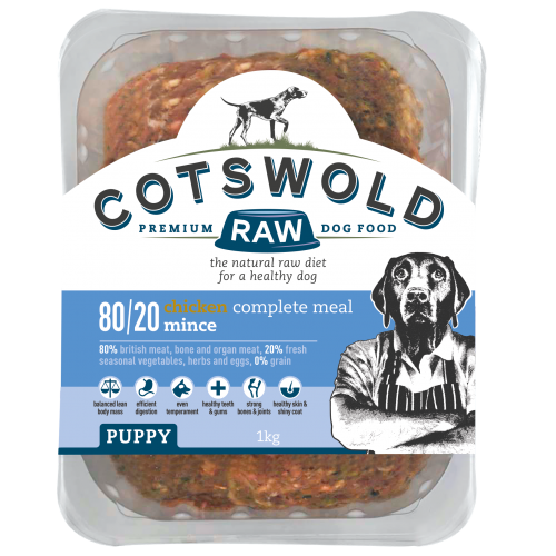 Cotswold Raw Puppy Mince 1KG - Clearway Pets