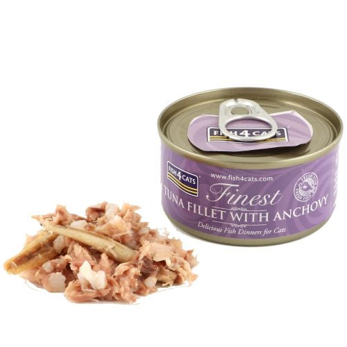 Fish4Cats Tuna Fillet with Anchovy 70g - Clearway Pets