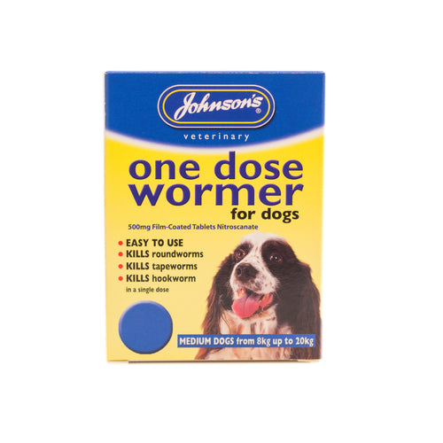 One Dose Wormer for Medium Size Dog size 2