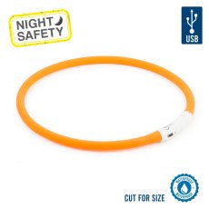 Ancol LED Flashing Loop Orange USB - Clearway Pets