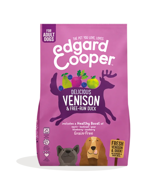 Edgard Cooper Adult Dog Venison 12kg - Clearway Pets
