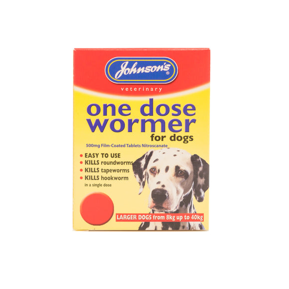 JVP One Dose Wormer for Large Dog Size 3