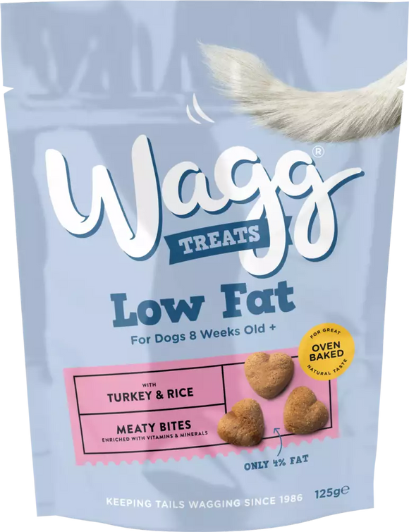 Wagg Low Fat Treats Turkey 125g