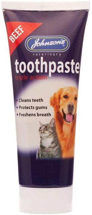 Johnsons Toothpaste 50g Tube Beef - Clearway Pets