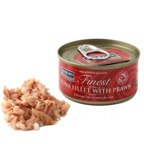 Fish4Cats Tuna Fillet with Prawn 70g - Clearway Pets