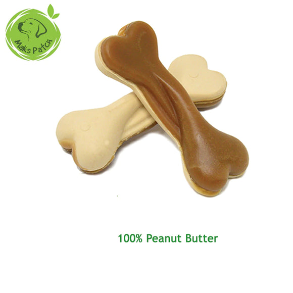 Vegan Dual Sided Bone Medium Peanut