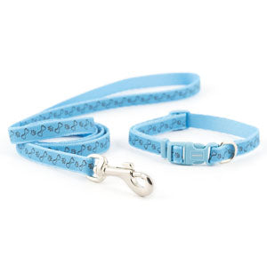 Ancol Puppy Paw Collar and Lead Set Blue - Clearway Pets