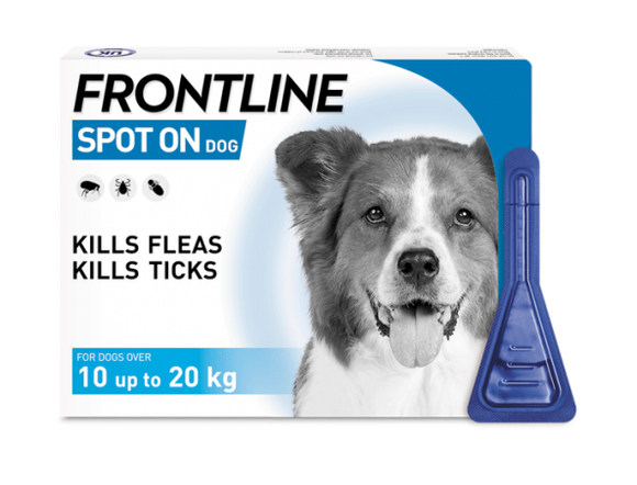 Frontline Spot On Dog 10-20kg 3 Vials - Clearway Pets