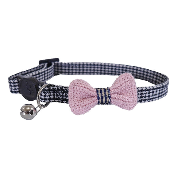 Designer Pink bow cat collar - Clearway Pets