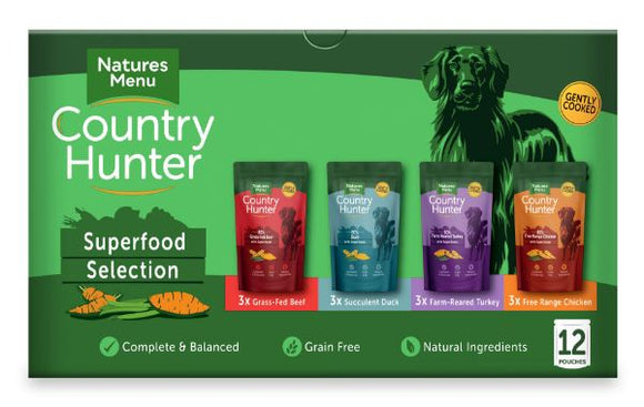 Natures Menu Country Hunter Dog Pouch Multi Pack
