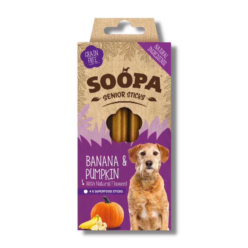 Soopa Senior Dental Sticks Banana 100g
