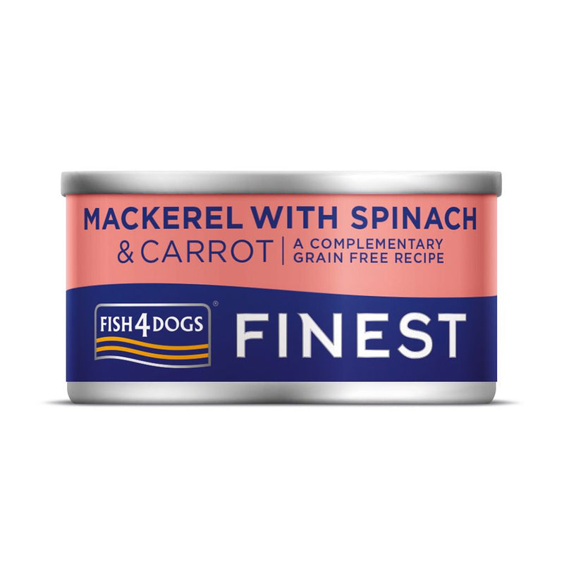 Fish4Dogs Mackerel with Spinach 85g - Clearway Pets