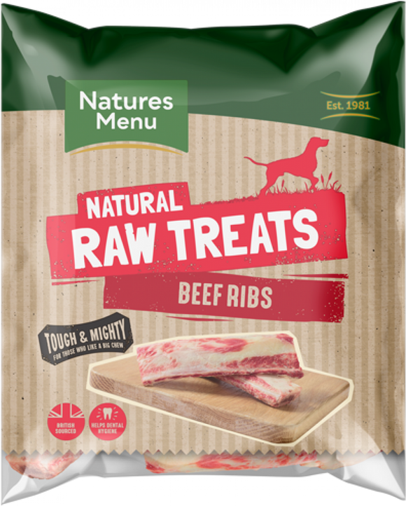 Frozen Raw Chews Beef Ribs 2Pcs - Clearway Pets