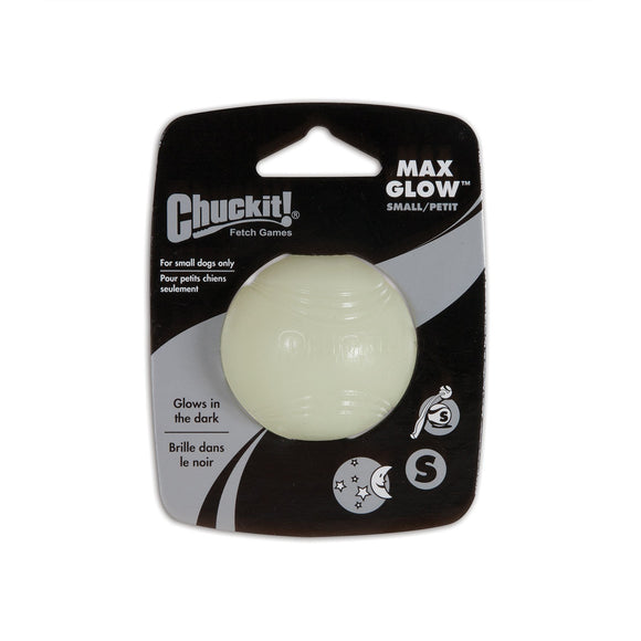Chuckit Max Glow Ball 1 Pack Small 4.8cm - Clearway Pets